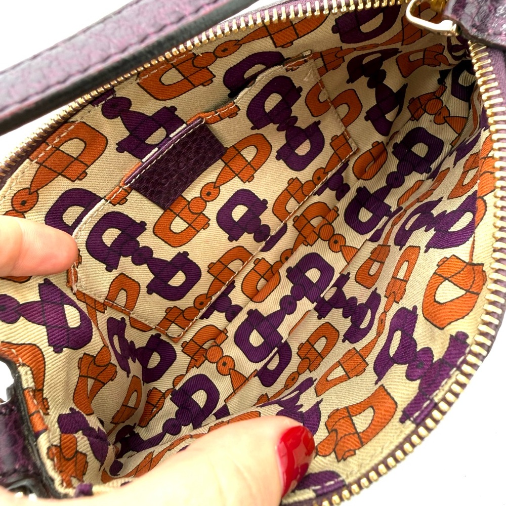 Gucci Purple Hasler Horsebit Shoulder Bag - Picture 9 of 11